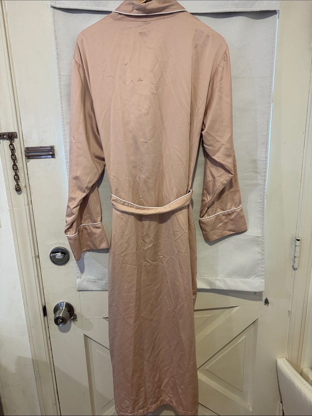 Pottery Barn Blush Pink Satin Robe - Picture 6 of 6